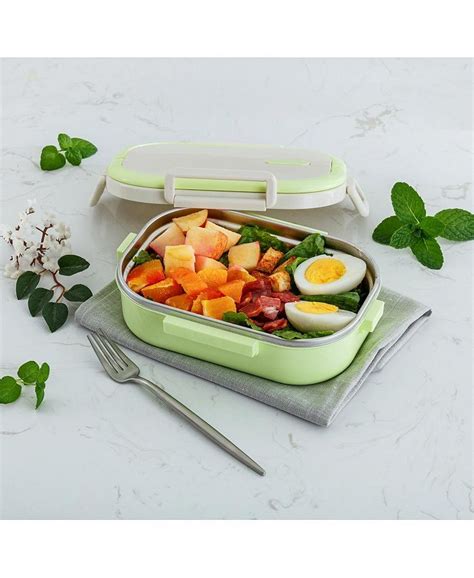 lille home 2nd gen 22oz stainless steel leakproof lunch box|Lille Home 22OZ Stainless Steel Leakproof Bento .